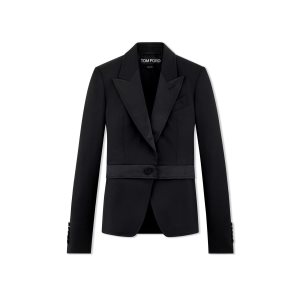 Chaquetas Tom Ford Gran De Poudre Tuxedo Mujer Negras | 760-VUJOPD