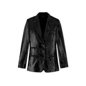 Chaquetas Tom Ford Liquid Sequins Mujer Negras | 970-EKZPYD