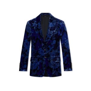 Chaquetas Tom Ford Printed Floral Cooper Hombre Azules | 687-WXQBJE