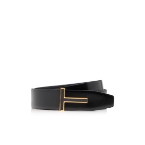 Cinturones Tom Ford Smooth Cuero Enamel Insert T Hombre Negras | 064-PUKEIO