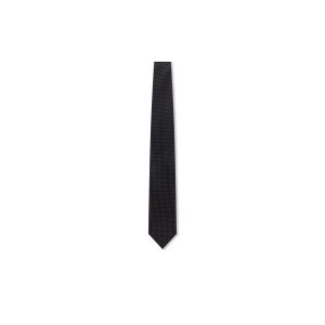 Corbatas Tom Ford Pois Jacquard Hombre Negras | 190-AZDIUF
