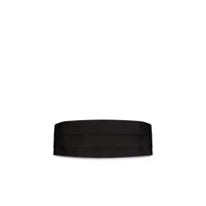 Corbatas Tom Ford Satin Cummerbund Hombre Negras | 127-RUZAIH