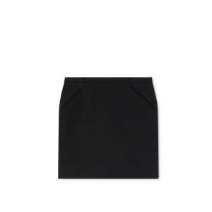 Falda Tom Ford Double Cady Stretch Mini Mujer Negras | 352-AGZTJK