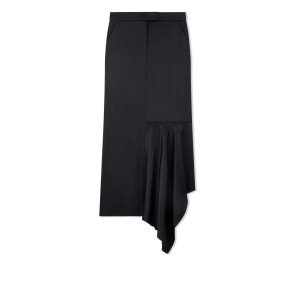 Falda Tom Ford Fluid Double-faced Satin Asymmetric Tailored Mujer Negras | 837-LHWEXF
