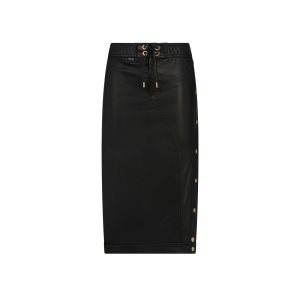 Falda Tom Ford New Plonge Cuero Mujer Negras | 835-DPVQEI
