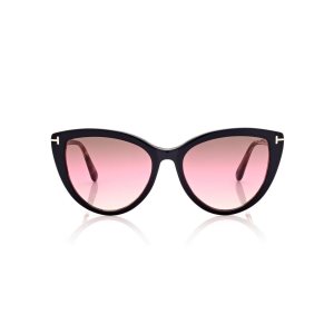 Gafas de Sol Tom Ford Isabella Mujer Negras Verde Menta | 573-AGMBEX