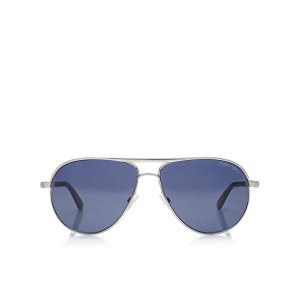 Gafas de Sol Tom Ford Marko Aviator Hombre Rhodium | 952-GDEXLB