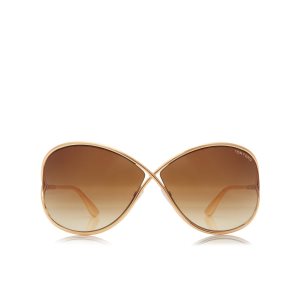 Gafas de Sol Tom Ford Miranda Oversized Soft Square Mujer Rosas Doradas | 718-JASRZX