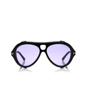 Gafas de Sol Tom Ford Neughman Mujer Negras Moradas | 130-AMFKOC