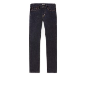 Jeans Tom Ford Directo Fit Stretch Japanese Selvedge Hombre Azules | 860-HRXTPY