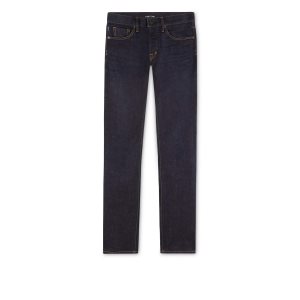 Jeans Tom Ford Slim Fit Stretch Japanese Selvedge Hombre Azul Marino | 967-ZKMXPY