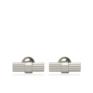 Joyería Tom Ford A Rayas T Cufflinks Hombre Blancas Doradas | 614-RHWKPL