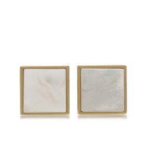 Joyería Tom Ford Gold And Pearl Square Cufflinks Hombre Doradas | 093-JWIEUZ