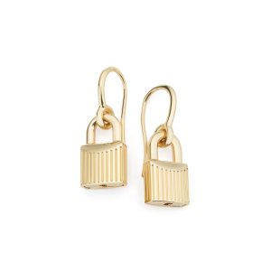 Joyería Tom Ford Padlock Earrings Mujer Doradas | 793-QIUCYB