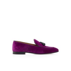 Loafers Tom Ford Soft Velvet Liam Tassel Hombre Moradas | 193-TNJFVX