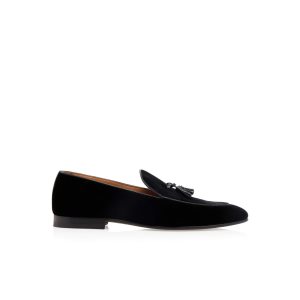 Loafers Tom Ford Velvet Liam Tassel Hombre Negras | 074-FAICPM