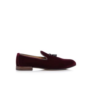 Loafers Tom Ford Velvet Nicolas Pantuflas Hombre Cranberry | 376-BVXFGE