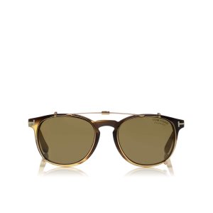 Los Anteojos Tom Ford Tom N.14 Hombre Marrones Claro | 174-ZTCRKF