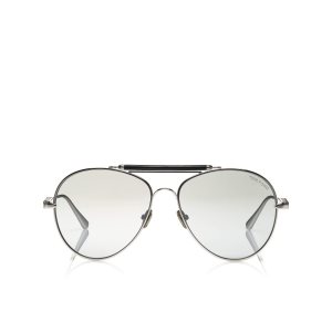 Los Anteojos Tom Ford Tom N.16 Hombre Plateadas | 940-BEIOWM
