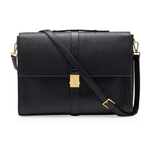 Maletín Tom Ford Grain Cuero 001 Hombre Negras | 207-TJYNLA