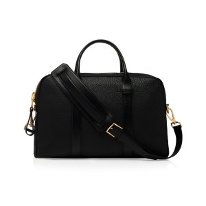 Maletín Tom Ford Grain Cuero Buckley Hombre Negras | 572-QUNSDR