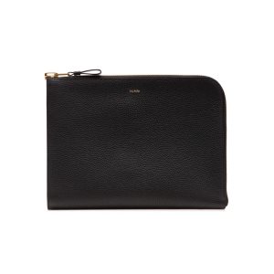 Maletín Tom Ford Grain Cuero Buckley Zip Portfolio Hombre Negras | 901-FZKPIC
