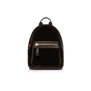 Mochilas Tom Ford Velvet Buckley Hombre Marrones Chocolate | 728-RTGWSZ