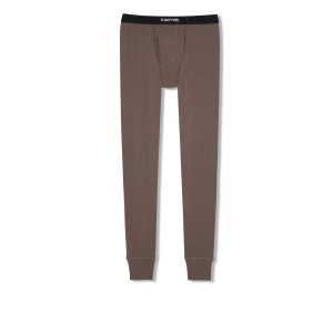 Pantalones De Pijama Tom Ford Algodon Hombre Marrones | 247-JHQRYK