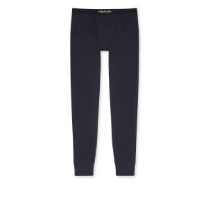 Pantalones De Pijama Tom Ford Algodon Hombre Ebony | 589-FMBYKZ