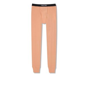 Pantalones De Pijama Tom Ford Algodon Hombre Naranjas Claro | 640-ILDGVF