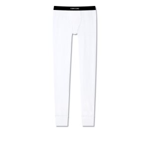 Pantalones De Pijama Tom Ford Algodon Hombre Blancas | 871-PYFGRI