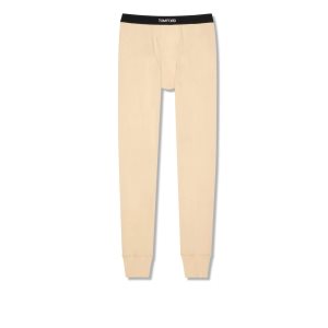 Pantalones De Pijama Tom Ford Algodon Hombre Amarillo Claro | 890-GMESDV