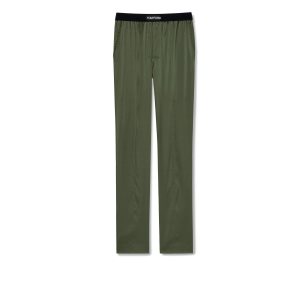 Pantalones De Pijama Tom Ford Silk Hombre Verde Menta | 562-LCPIXS