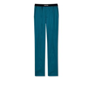 Pantalones De Pijama Tom Ford Silk Hombre Verde Menta | 684-TMJBFC