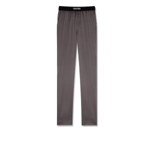 Pantalones De Pijama Tom Ford Silk Hombre Gris | 763-VOLEQG