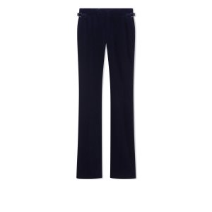 Pantalones Tom Ford Algodon Velvet Flares Mujer Ink | 427-JPZOMQ