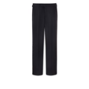 Pantalones Tom Ford Black Mohair O'Connor Evening Trousers Hombre Negras | 704-YRMHSZ