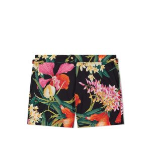 Pantalones Tom Ford Bold Orchid Print Swim Corta Hombre Moradas Rojas | 680-UWOJFQ