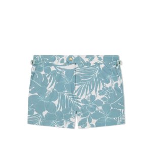 Pantalones Tom Ford Floral Print Swim Corta Hombre Azules | 046-DOERGX