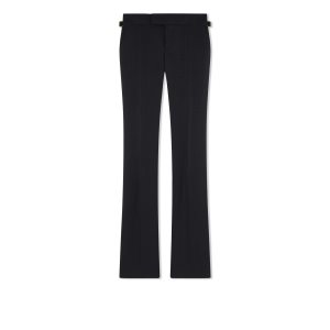 Pantalones Tom Ford Hopsack Tailoring Flares Mujer Negras | 571-LPZEMV