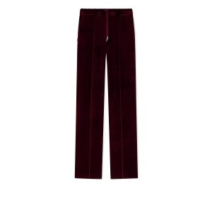 Pantalones Tom Ford Jersey Velvet Jogger Hombre Burdeos | 653-PXTWFL