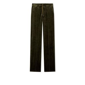 Pantalones Tom Ford Jersey Velvet Jogger Hombre Ebony | 786-XAUOKV
