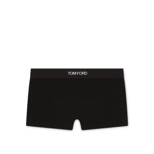 Pantalones Tom Ford Modal Signature Boxers Mujer Negras | 824-MEXFIJ