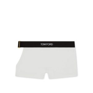Pantalones Tom Ford Modal Signature Cut-out Boxers Mujer Blancas | 427-VPMDNU