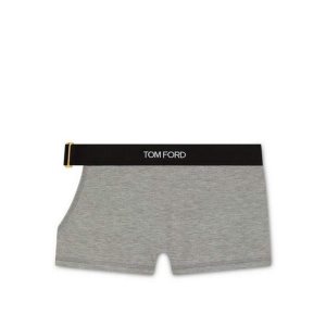 Pantalones Tom Ford Modal Signature Cut-out Boxers Mujer Gris | 751-IVLEHN