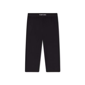 Pantalones Tom Ford Modal Yoga Mujer Negras | 302-DCRBHP