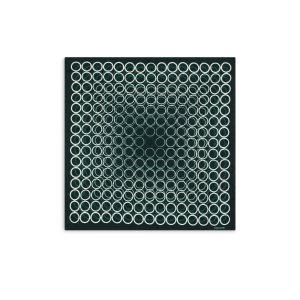 Pañuelos De Bolsillo Tom Ford Geometric Print Silk Hombre Verde Oscuro | 340-RSZTDF