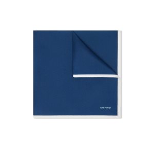 Pañuelos De Bolsillo Tom Ford Silk Hombre Azul Marino | 690-ULRSKI