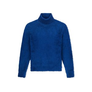 Prendas De Punto Tom Ford Brushed Silk Roll Neck Hombre Azules | 370-XVKEDA