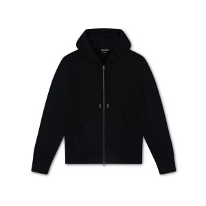 Prendas De Punto Tom Ford Cashmere Blend Hoodie Hombre Negras | 265-IRPGTK